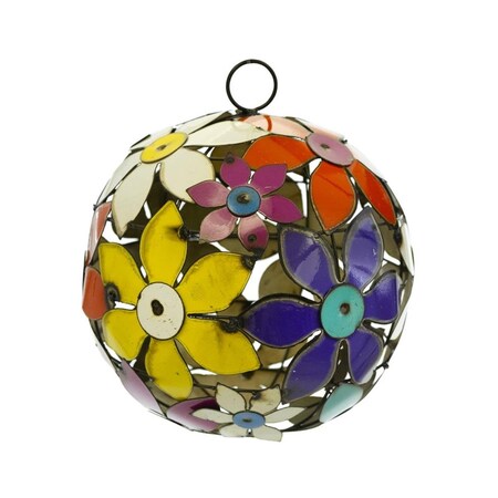 Elowen Ceramic Flower & Metal Ball Necklace